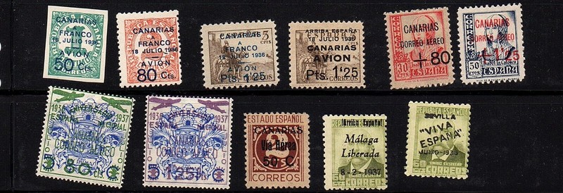 Spain local stamps