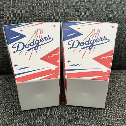 LA Dodgers Stadium Souvenir Lrg 2 Square Popcorn Bucket MLB Baseball 9”x7” Blue - Picture 14 of 16