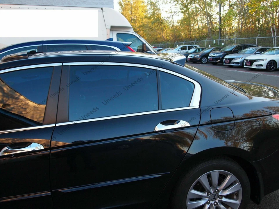 Para Honda Accord 2008-2012 4 puertas ABS negro techo trasero ventana visera alerón 3D JDM Foto 2 de 4