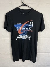 Marvel Stark Industries 11 Mens T-Shirt Size Small Black Iron Man Motor Racing
