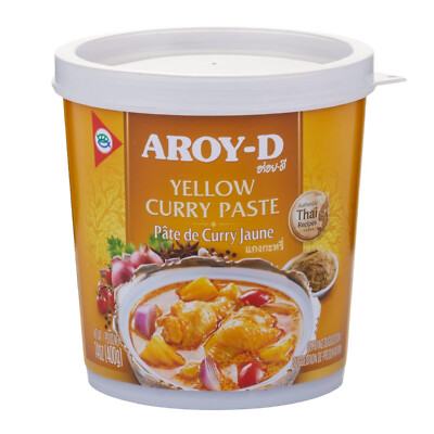 Aroy-D YELLOW CURRY Paste 14 Oz.  GREAT THAI AUTHENTIC TASTE