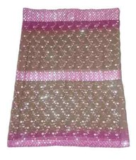 Heavy Vintage Dupatta Georgette Sequined Embroidered Long Stole Wrap scarf Hijab