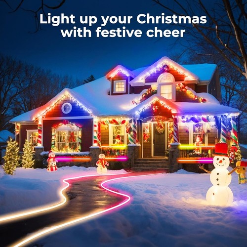 Vibrant 100FT LED Neon Rope Lights - Waterproof, Flexible & Music Sync Ready - Picture 4 of 9