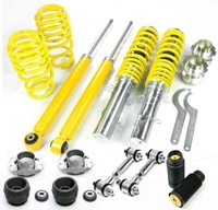 FK AK Street Gewindefahrwerk VW Golf 4 Audi A3 8L Seat Leon + 4 Domlager