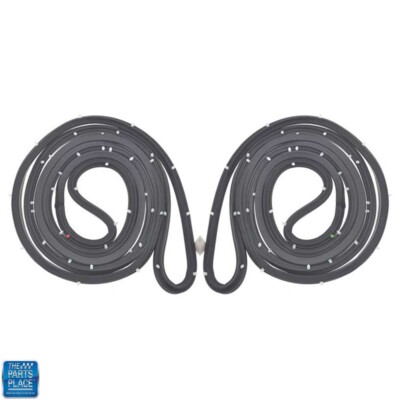 Door Weatherstrip Seal Pair Set Of 2 For Skylark Malibu 442 Cutlass Gto Lemans