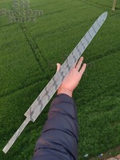 Sword Blank Blade Custom Hand Forged Damascus Steel Sword 29"
