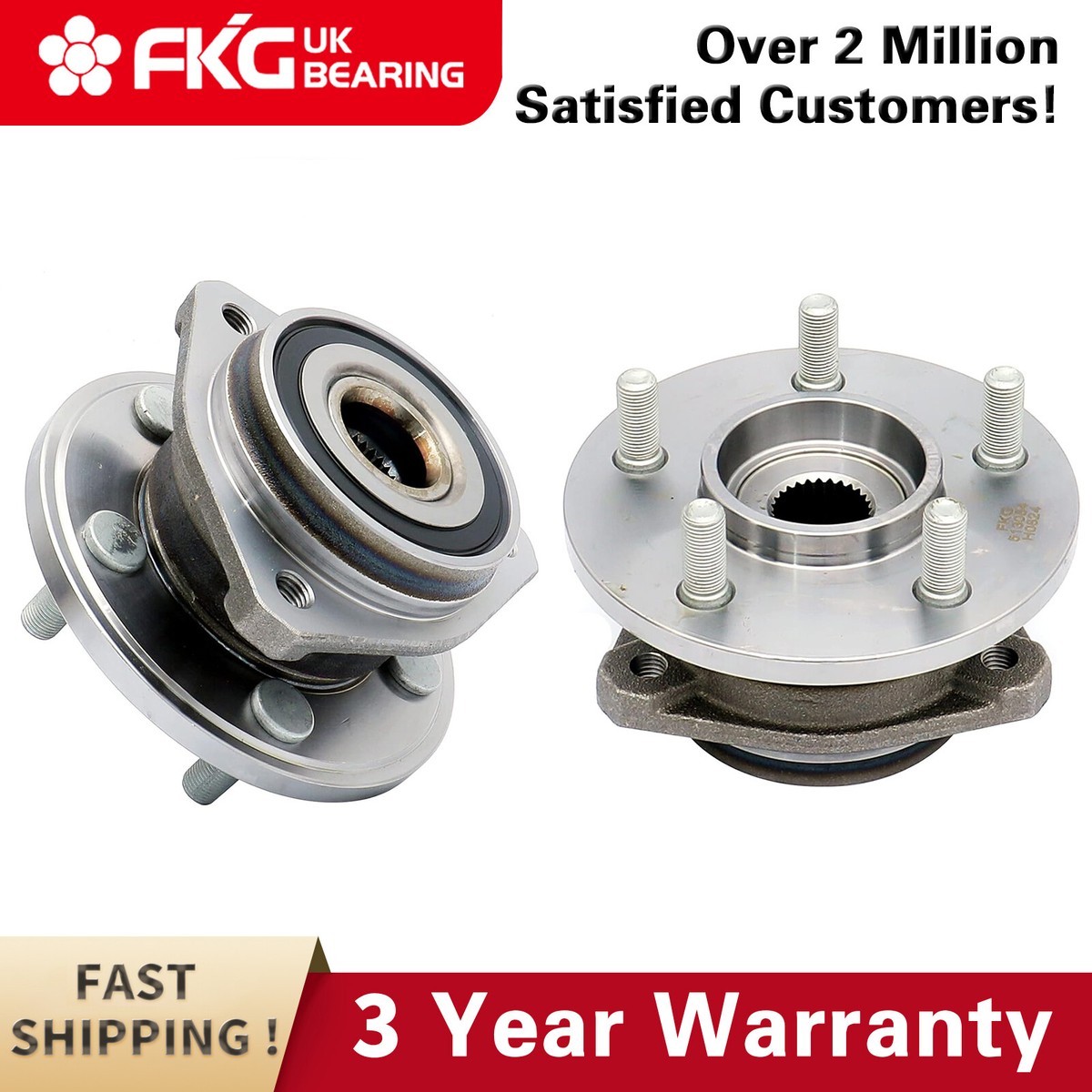 Front Wheel Hub & Bearings Fits 1989-1998 Jeep Cherokee Composite