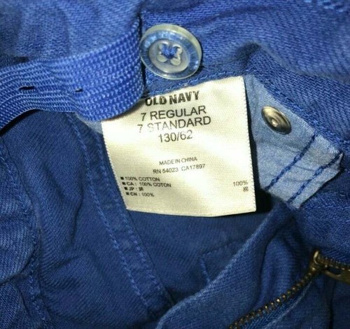 Old Navy Boy's Jeans Skinny Stretch Ajuste Waist Blue Pants Size 7 Regular - Picture 6 of 6