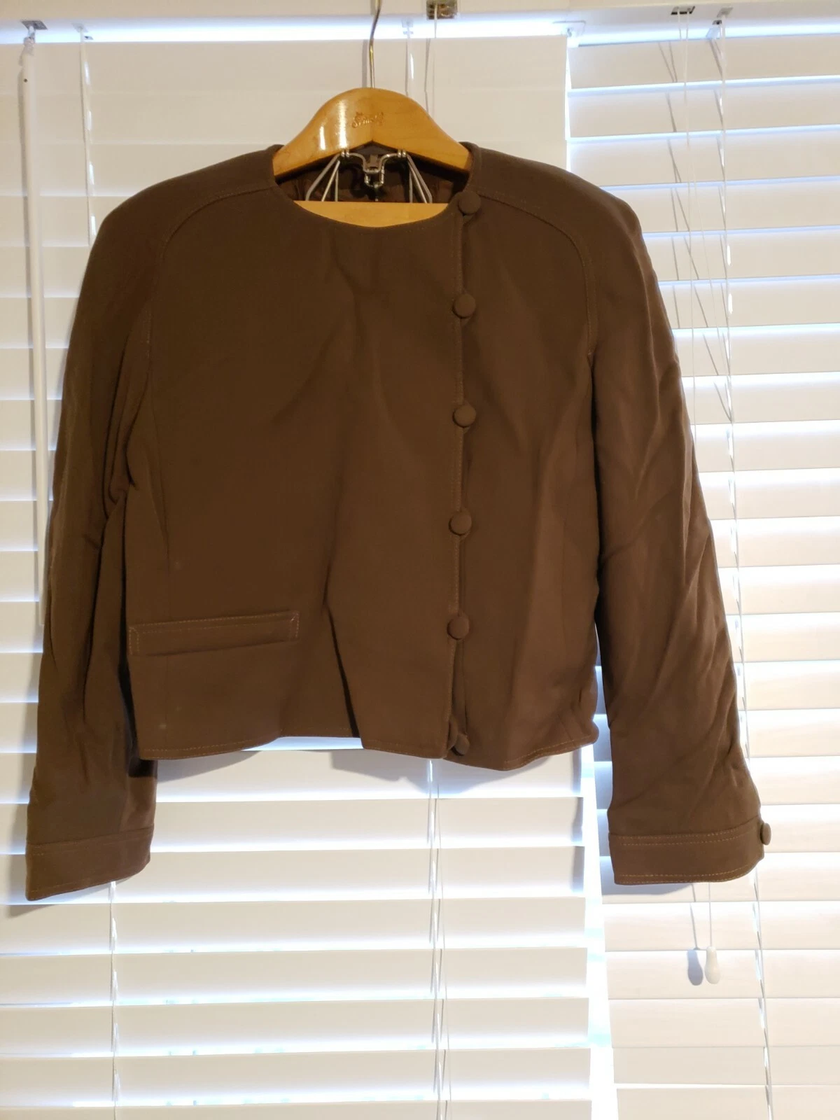 Valentino giacca donna cropped marrone US 8 IT 42