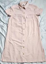 Closet London Shirt Dress Women's Color Beige Size US 4