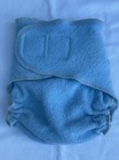 Loveybums Large Baby Blue Wool Crepe Cover . Fit 18- 30 lbs