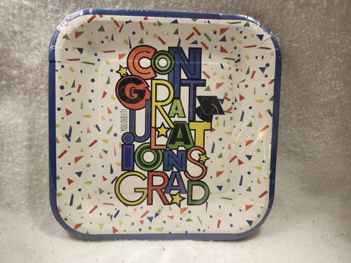 Graduation Bundle NEW Napkins Balloon Straws Plates Grad Hat 8 Items PARTY DECOR - Picture 9 of 14