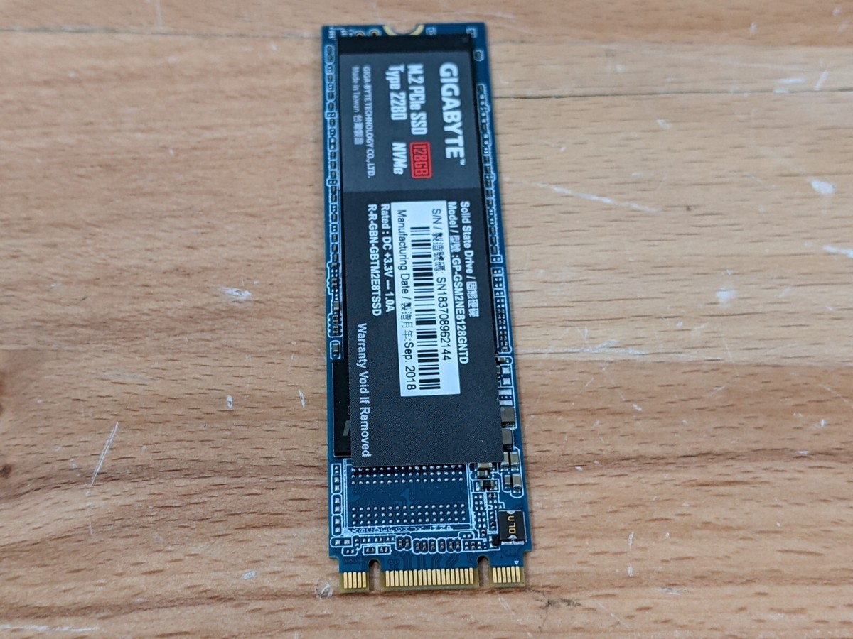 Ssd Gigabyte M2 128 Gb For Parts* GIGABYTE PCIe SSD 128GB GP