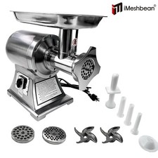 550LB/h Commercial Meat Grinder 220-240V ,1100W Electric Sausage Stuffer,193RPM