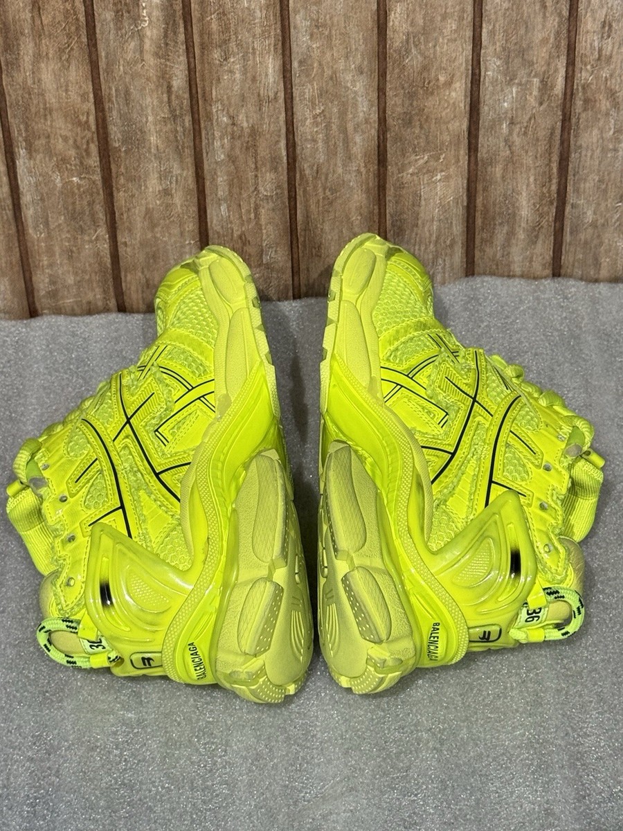 Balenciaga Runner Womens Sneakers US Size 6 Yellow Green Lime