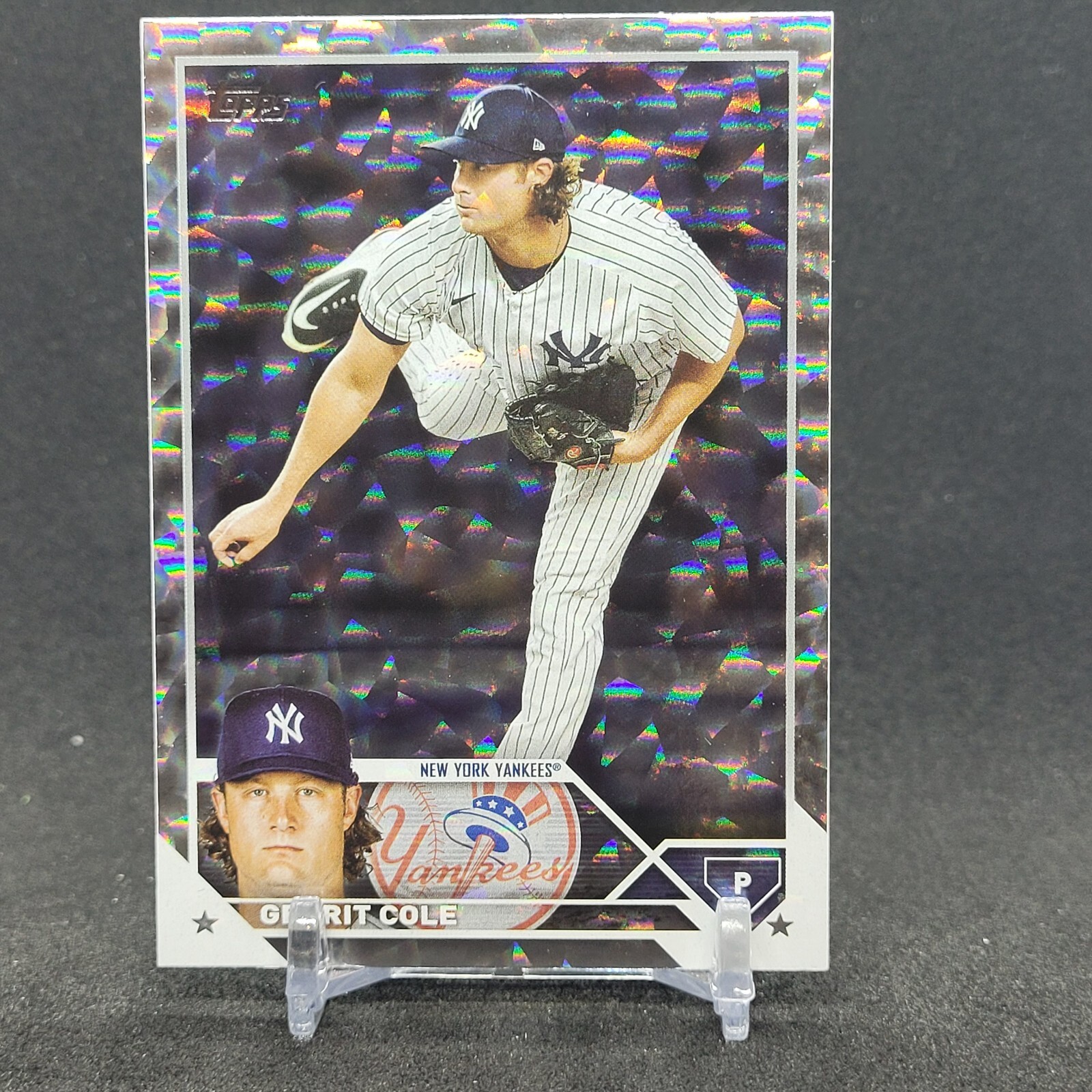 2023 Topps Series 1 Gerrit Cole Collectors Super Box Silver Foilboard RC #45