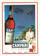 BITTER CAMPARI IT'S FANTASY 1988 Advertising Original 1 Page EXOTIC BEACH