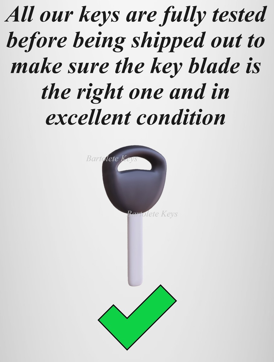 2 Replacement Key Blank Fits 2002 2003 2004 2005 Kawasaki