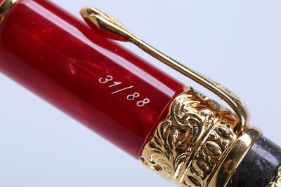 Ancora Vezuvio Red  Limited Edition Fountain Pen Number 31 from 88