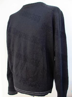 Herren Boston Traders Rundhals Pullover Pulli Lammwollmischung Schwarz S M L XL Neu