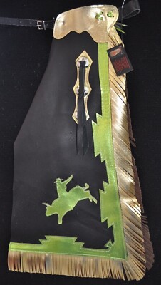 Custom Leather Kid's Chaps/Bull Ridin Rodeo Chaps/Made in USA