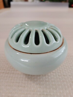 清代龙泉窑瓷香炉琴炉Antique Chinese Qing Longquan Celadon