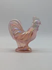 Fenton Carnival Glass Pink Iridescent Country Collection Rooster 5" Figurine