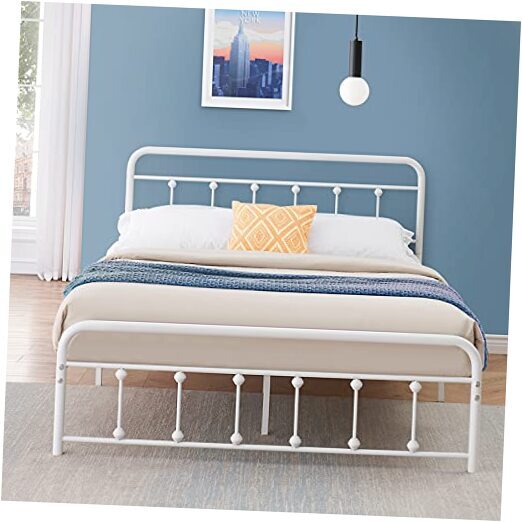 Metal Platform Bed Frame, Mattress Foundation with Headboard & Footboard,No