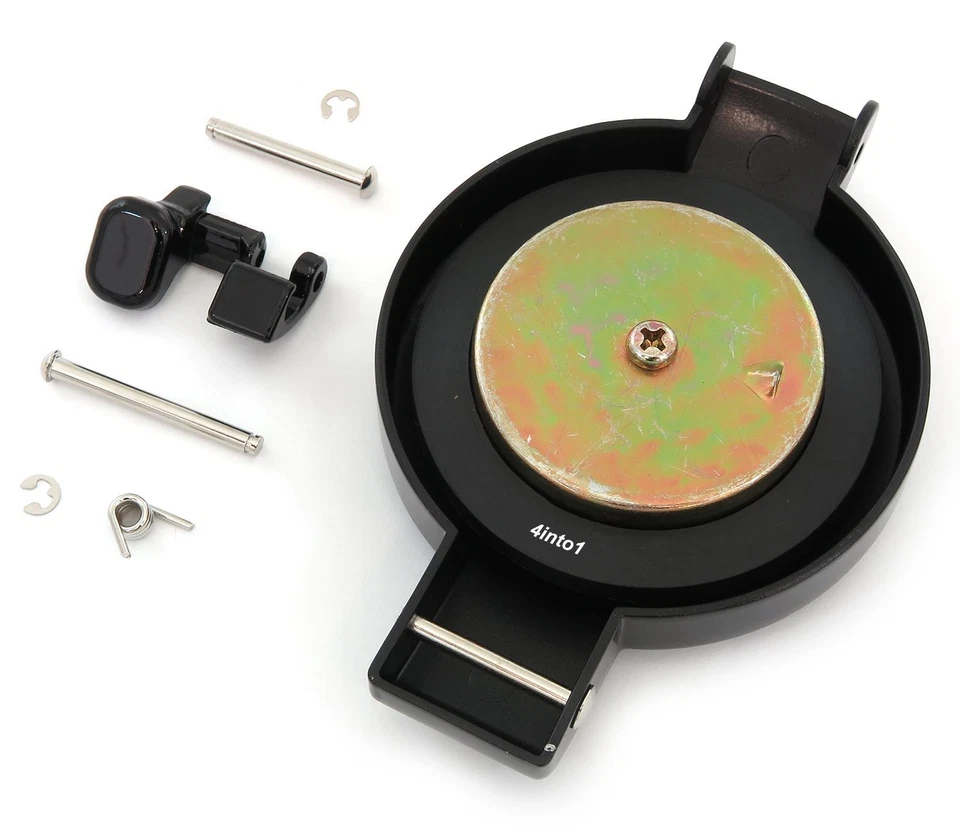 Black Gas Tank Cap & Latch Honda CB350 CB360 CB450 CB400F CB500 CB550 CB750 - Image 2 of 2