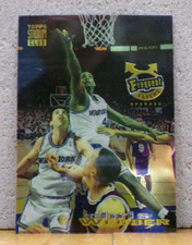 GREAT PHOTO BASKETBALL CARD CHRIS WEBBER G.S. WARRIORS FREQUENT FLYERS CHROME