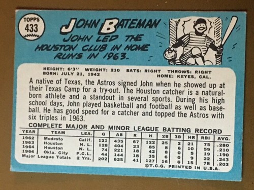 1965 Topps Baseball Singoli - Scegli la tua carta -- 371-598 -- numeri alti - Foto 147 di 357