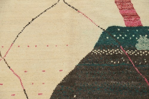 Thick-Plush Modern Moroccan Berber Geometric Handmade Oriental Area Rug 10x15 - Picture 4 of 12