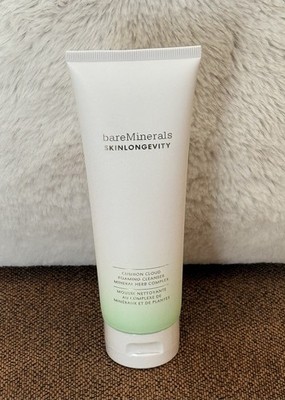 bareMinerals SKINLONGEVITY Cushion Cloud Foaming Cleanser Mineral Herb Complex