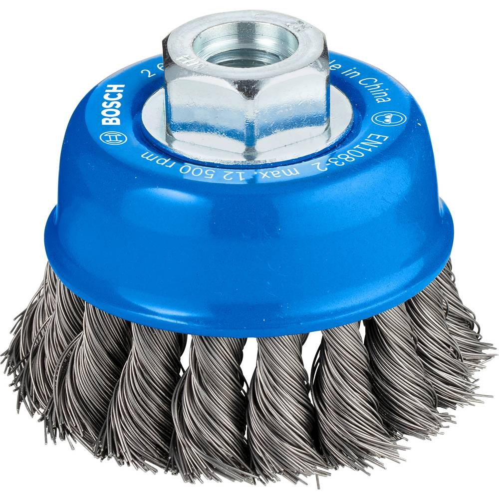 Brosse boisseau 65 mm pour nettoyer les soudures et métaux Bosch M14