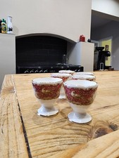 6 x rare Coalport MONTROSE pink egg cups