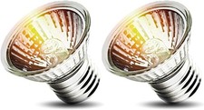 2-Pack 75W UVA Bulbs, Light Turtle Heat Lamp for Reptiles and Amphibian Tanks, T
