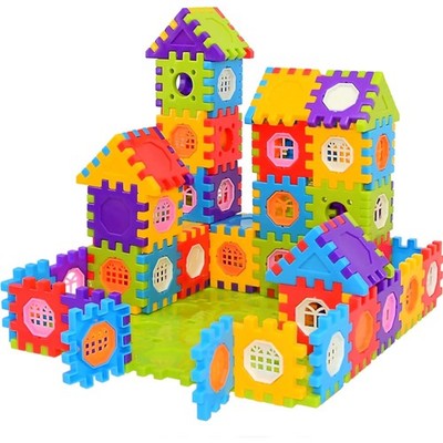 BABY Bausteine KinderBaukästen 160 Stück bunt, STEM Spielzeug, Förderung der ...