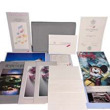 Concorde Stationery British Airways Wallet Set Menu Brochure 10 Year 1986 Rare 