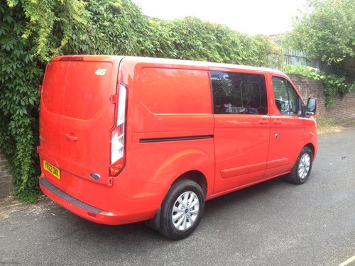 2022 FORD TRANSIT CUSTOM 300 LIMITED SPORT ECOBLUE DOUBLE CAB CREW VAN -NO VAT - Picture 4 of 19