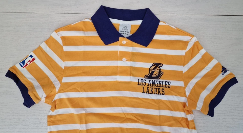 10222 ADIDAS Basket Los Angeles Lakers Basket USA Polo Maillot - Photo 2/3