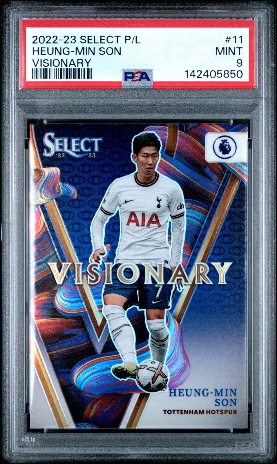 2022-23 Panini Select Premier League Heung Min Son Visionary PSA 9