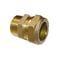 "Solarbayer Solar Klemmring Fitting ÜBergang 22 Mm X 3/4\" Verschraubung Messing"