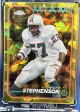 2024 Topps Chrome Sapphire Edition - Dwight Stephenson #111 Gold 50/50 BOOKEND