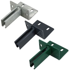 L-Bodenplatte f&uuml;r Zaunpfosten 60x40mm D&uuml;belplatte Doppelstabmatte L-Form 15/30cm