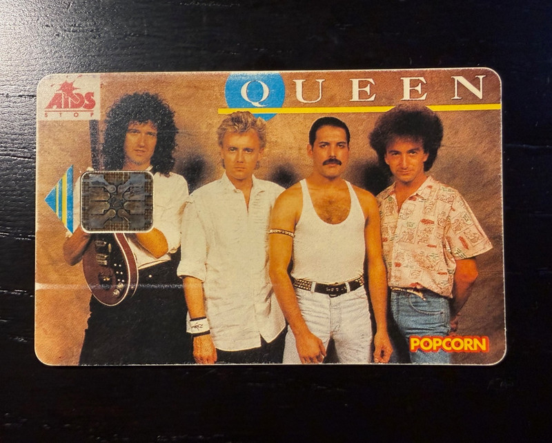Queen Vintage Smart Phone Card – Prepaid Telephone Card – AIDS STOP Promo