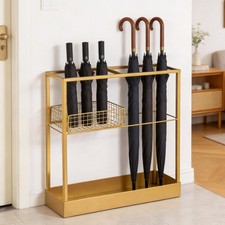 Large-Capacity Hallway Umbrella Storage Rack Convenient Storage Drip Bucket