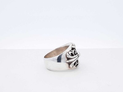 Chrome Hearts Keeper Ring In Sterling Silver 20.3 Grams Size 10.5