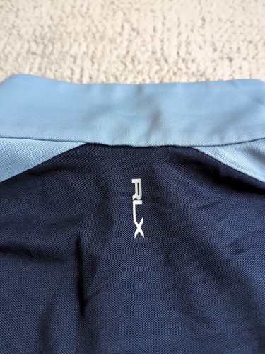 RLX Ralph Lauren Women's Medium Blue Polo 1/3 Zip Shirt B9 - Picture 5 of 5