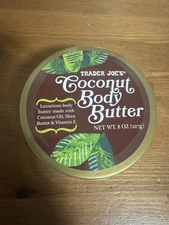 Trader Joe's 8 Oz Body Butter Made W/ Shea Butter, Vitamin E Coconut Oil Sealed
