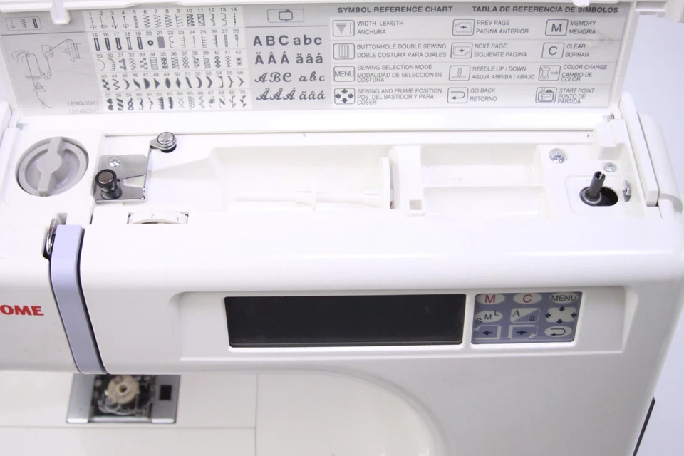JANOME Harmony 8100 Computerized Sewing Machine W/Pedal Tested Minor Issue - Image 4 of 4